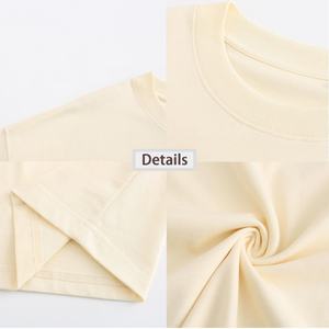 Camiseta lisa de alta calidad para hombre, venta al por mayor, camiseta Unisex de algodón con estampado bordado personalizado, camiseta en blanco de gran tamaño - Product Image 2