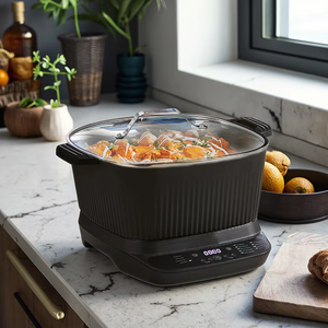 Multicuiseur numérique portable de 7.5 litres 9-en-1 préréglages programmables Palette automatique Agitation Écrasement <span class=keywords><strong>Sauter</strong></span> Mijoter les aliments - Product Image 3