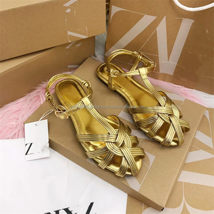 Nuevas Llegadas 2026: Sandalias de Cuero de Lujo para Mujer, Clásicas Tejidas Planas para Verano y Exteriores - Product Image 6