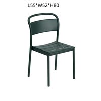 Ensemble table et chaises d'extérieur en alliage d'aluminium au design minimaliste et moderne – Mobilier d'extérieur pour cafés de thé au lait et cours tendance