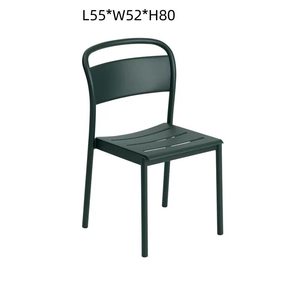 Set Tavolo e Sedie da <span class=keywords><strong>Esterno</strong></span> in Lega di Alluminio dal <span class=keywords><strong>Design</strong></span> Moderno Minimalista - Arredamento per Esterni per Caffetterie di Tè al Latte e Cortili di Tendenza - Product Image 4