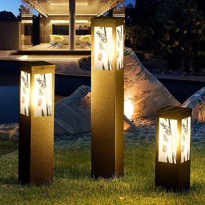 Lampe solaire de jardin Nightsappan, IP55, étanche, style chinois, en bambou, pour allée, villa, poteau de jardin - Product Image 2