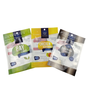 Nắp kéo 50g 100g nhựa dây kéo gia vị túi gia vị Paprika Piri Piri gia vị pha trộn bao bì bột gừng với cửa sổ rõ ràng - Product Image 3