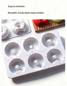 <span class=keywords><strong>Molde</strong></span> <span class=keywords><strong>de</strong></span> Silicona Redondo <span class=keywords><strong>de</strong></span> 6 Cavidades para Hacer Velas, Jabón, Pudín, Pasteles y Postres, Nuevo - Product Image 5