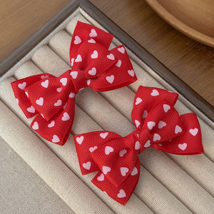 SASA Venta al por Mayor Lazos para el Cabello Navideños para Niños, Hechos a Mano, Elegantes, con Cinta a Cuadros Roja y Verde, para Fiestas Infantiles - Product Image 5