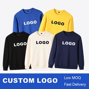 Mens T-shirt Outfits Custom Logo Long Sleeve O-neck Pullover Knitted Fall Clothing Casual <b>Gym</b> Athletic <b>Sweatshirts</b> - Product Image 2