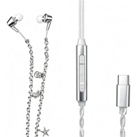 Nouveaux écouteurs filaires intra-auriculaires avec puce de décodage numérique de haute qualité Type-C pour Android et iPhone 17, écouteurs filaires pour appels