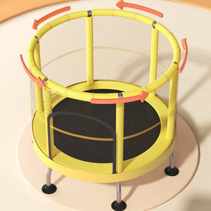 Maison Tenir Extérieur 60 Pouces Enfants Mini Trampoline Pliant En Acier Inoxydable Cadre 100KG Capacité - Product Image 2