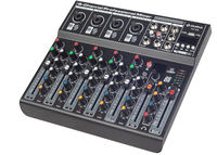 Console de mixage audio professionnelle 4/6 canaux, 99 effets DSP, USB, Bluetooth, pour diffusion en direct et karaoké