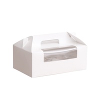 Boîte d'emballage portable transparente et épaissie pour cupcakes, avec estampage, pour aliments, 1/2/4/6 pièces, desserts, pâtisseries, tartes, muffins