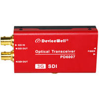 Transceptor de Fibra Óptica 3G SDI, Conversor de Medios Bidireccional, Equipo de Fibra Óptica, Módulo SFP, Dispositivo PD6007 0-20KM LC
