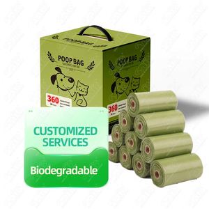 Sacs à déjections canines biodégradables et compostables, personnalisables, OEM, très demandés - Product Image 1