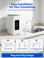 Purificateur d'eau par osmose inverse de bureau 400 GPD, modèle T08 RO, filtration en 4 étapes, machine de purification de l'eau du robinet pour les petits ménages
