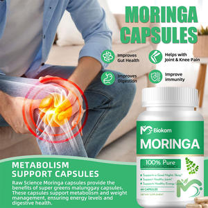 Prezzo all'ingrosso OEM Private Label 60 miglior HALAL 100% puro organico Moringa foglia estratto in polvere capsula di erbe integratore per la vendita - Product Image 4