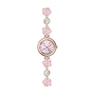 Montre à aiguilles en alliage Camélia pour femme, luxe léger, mode de niche, quartz nacre, résistante à l'eau 30M