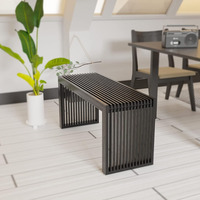 Vente en gros banc de salle à manger en bambou, banc de rangement en bois | meubles de cuisine et de salon, banc de salle à manger en bois noir pour porte intérieure et extérieure