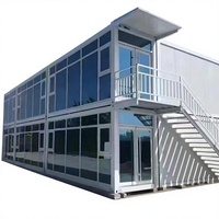 Maison conteneur, capsule mobile, maison d'hôtes, bureau, logement en acier coloré, assemblage résidentiel, amovible, préfabriqué, modulaire, dortoir, unité modulaire