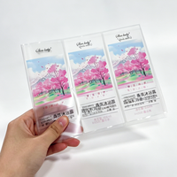 Étiquettes transparentes personnalisées en rouleau en BOPP autocollantes et imperméables pour bouteilles d'eau – Vente en gros