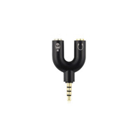 Adaptateur séparateur audio stéréo jack U 3,5 mm mâle vers double 3,5 mm femelle pour écouteurs