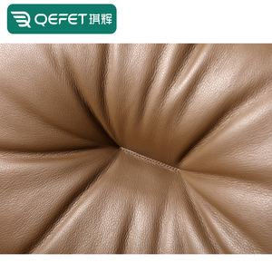 Ensemble de meubles de canapés luxueux en cuir pour villa Salon à dossier bas Salon décontracté de <span class=keywords><strong>loisirs</strong></span> Canapé long d'angle incurvé 4 places - Product Image 5