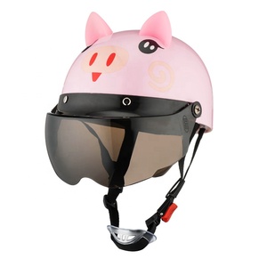 หมวกกันกระแทกสำหรับเด็ก ลายการ์ตูน แบบครึ่งหน้าและเต็มหน้า พร้อมที่บังแดด - Product Image 2