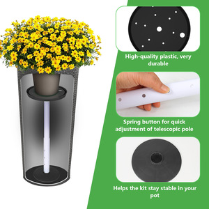 P249 11-17 "Tăng nhà máy risers có thể điều chỉnh chiều cao Nhà máy risers cho cao vuông Vòng côn trồng bên trong chậu - Product Image 3