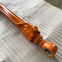 Vérin hydraulique robuste avec tige de piston pour bras de pelle, résistant aux hautes pressions et à longue durée de vie