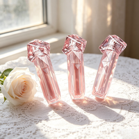 En stock – Tube de brillant à lèvres transparent rose unique de 4 ml, tube de gloss, contenant de maquillage mignon pour rouge à lèvres, tube vide pour huile à lèvres