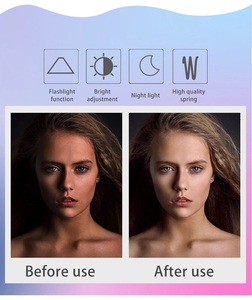 Biểu Tượng Tùy Chỉnh Ảnh Tự Sướng Điện Thoại Vòng LED Ánh Sáng 3 Chế Độ Điện Thoại Di Động Có Thể Sạc Lại Máy Ảnh Selfie Nhiếp Ảnh Video Ánh Sáng - Product Image 5