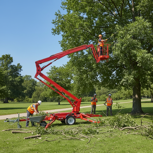 Plataforma Elevadora Eléctrica Tipo Araña Remolcable <span class=keywords><strong>de</strong></span> 10~22 m, Fácil Transporte, No Requiere <span class=keywords><strong>Licencia</strong></span> para Remolcar, con Certificación ISO/CE/RoHS/SGS - Product Image 6