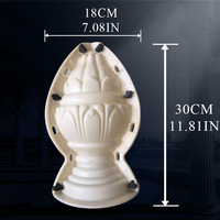Boule de jardin extérieure en plastique ABS moulé par injection, robuste, pour décorations de jardin, marque Reazone