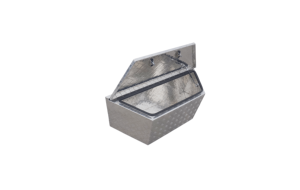 Boîte à outils pour remorque en tôle d'aluminium à motif chevron - Product Image 1