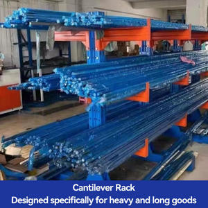 3/4/5 שכבה אחסון <span class=keywords><strong>racking</strong></span> מערכת בד גלגול כבד מדף תעשייתי עבור נירוסטה מתכת זרוע ארוכה - Product Image 3