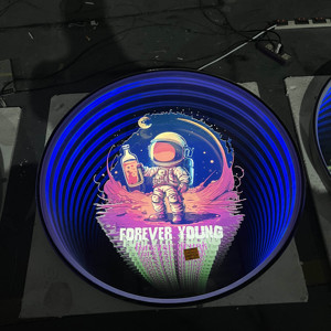 LEDA Unique Infinite <b>Mirror</b> LED Neon Signs LED <b>Light</b> <b>Up</b> Props Customized for Home Birthday Decor - Product Image 5