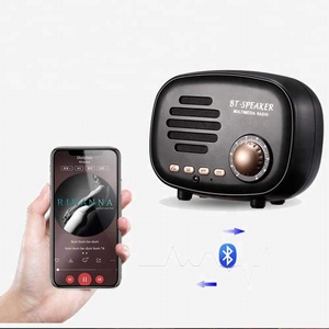 Rétro Forme De <span class=keywords><strong>Radio</strong></span> Sans Fil Stéréo Bluetooth Haut-Parleur BT avec <span class=keywords><strong>Son</strong></span> HD <span class=keywords><strong>Radio</strong></span> <span class=keywords><strong>FM</strong></span> - Product Image 4
