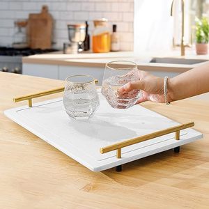 Plateau de comptoir de salle de bain <span class=keywords><strong>grand</strong></span> <span class=keywords><strong>format</strong></span> CF, porte-savon, organisateur d'évier à séchage instantané, plateau en pierre absorbant l'eau pour comptoir - Product Image 1
