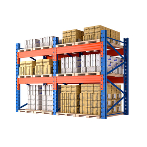 Sistema de Estanterías de Almacenamiento Industrial, Estantería de Acero Selectiva para Palés, Resistente, Ensamblaje con Tornillos, Protección Contra la Corrosión - Product Image 2