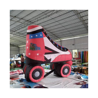 Modèle de patin à roulettes gonflable géant avec impression graphique personnalisée, patin gonflable pour patinoire, centre commercial, événement sportif, décoration