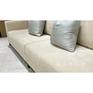 China Supplier High Quality White Fabric Rectangular Sectional Latest <b>Living</b> <b>Room</b> Modular Sleep <b>Sofas</b> 01 High Quality White - Product Image 6