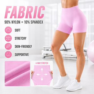 Shorts de Yoga de Alta Elasticidad para Mujer, para Pilates, Sin Costuras, Ajuste Ceñido, Cómodos para la Piel, Shorts Deportivos - Product Image 2
