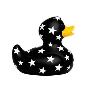 Jouet de bain personnalisé en PVC de 8 cm, canard en caoutchouc, jouets aquatiques pour enfants avec motif étoile, poker, tigre, mignon, très populaire - Product Image 1