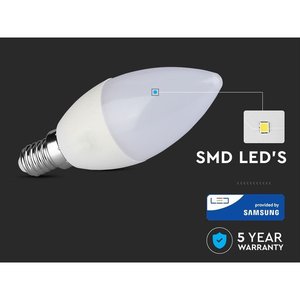 Lampadina LED E14 C37 a Candela 7W 600LM Bianco Neutro 4000K a Goccia Verde Oliva con Alimentatore DC per Uso Residenziale SKU-112 - Product Image 3