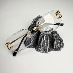 Gafas de Sol de Diseño de Lujo Trendin para Mujer, Protección UV400, con Logotipo, Montura sin Aro, Corte de Diamante, Gafas de Sol para Hombre - Product Image 5