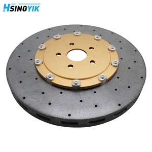 Rotor de disque de rupture en céramique en Fiber de carbone avant Hsingyik pour <span class=keywords><strong>Nissan</strong></span> GT-R R35 V6 380MM - Product Image 3
