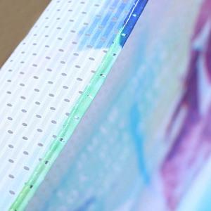 Tongjie quảng cáo ngoài trời thể thao <span class=keywords><strong>Polyester</strong></span> Vải hàng rào vải Vinyl lớn lưới biểu ngữ cờ với logo - Product Image 1