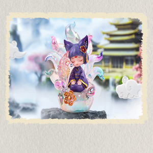 Zorro de nueve colas Sabiduría antigua Serie inmortal Juguete coleccionable Artista Diseños únicos Criaturas míticas Elegancia atemporal - Product Image 2