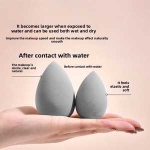 ชุดฟองน้ำแต่งหน้ารูปหัวใจสำหรับเป็นของขวัญฟองน้ำแต่งหน้าแบบใช้สองชั้นแบบเปียกไม่ซับน้ำได้ดีไม่ซึมน้ำ - Product Image 3