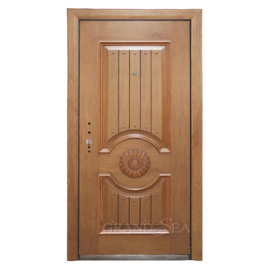 Cửa ra vào bọc thép bên ngoài bằng nhôm hiện đại với bảo vệ bảng khắc an ninh chống đạn - Product Image 4