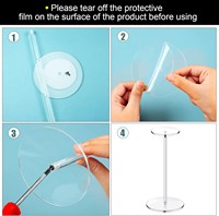 Support de Présentation en Acrylique Transparent pour Chapeaux, Perruques et Casquettes de Baseball – Présentoir de Table pour Rangement et Organisation Domestique