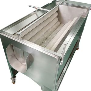 High Capacity Automatic <b>Vegetable</b> Peeler for Potatoes Carrots Ginger Stainless Steel - Product Image 2